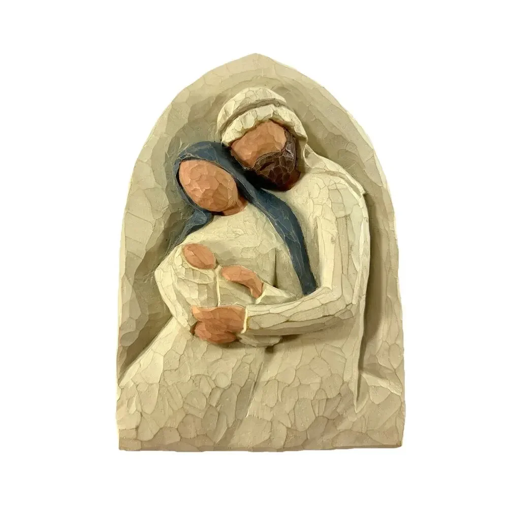 Willow Tree The Holy Family Plaque Susan Lordi 2002 Demdaco A Child Is Born 6" - Picture 4 of 7